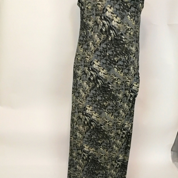 00s vintage fine gage jersey animal camo printed maxi gown with cutouts - Picture 14 of 14